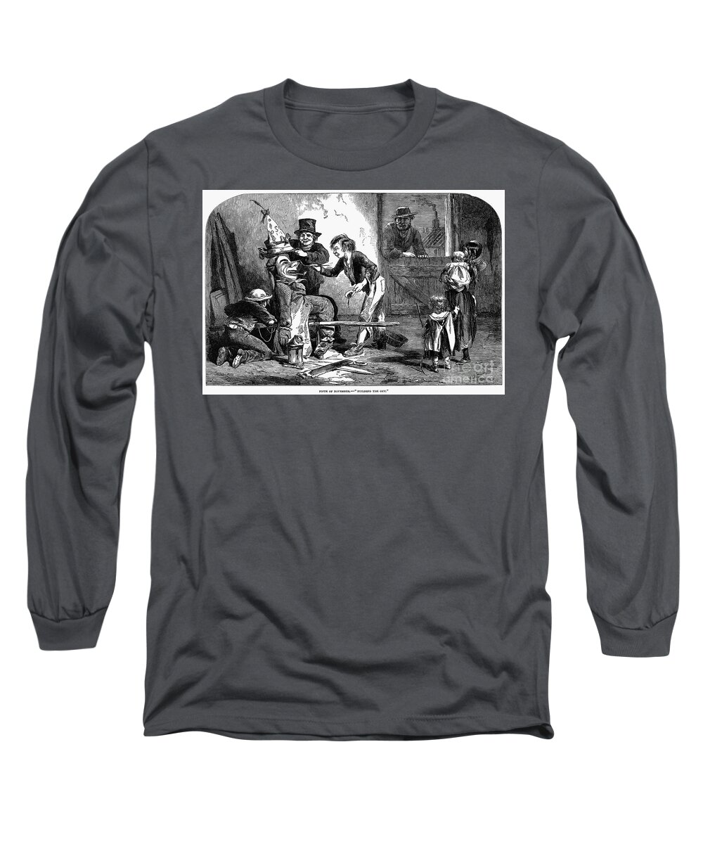 1853 Long Sleeve T-Shirt featuring the photograph Guy Fawkes Day, 1853 by Granger