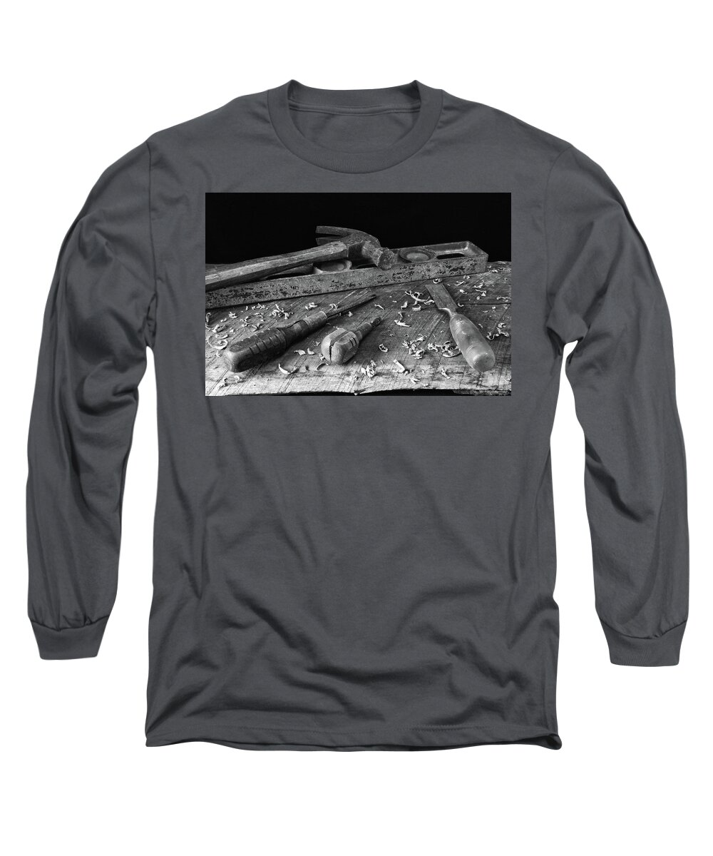 Still Lifes Long Sleeve T-Shirt featuring the photograph Hand Tools 2 by Richard Rizzo