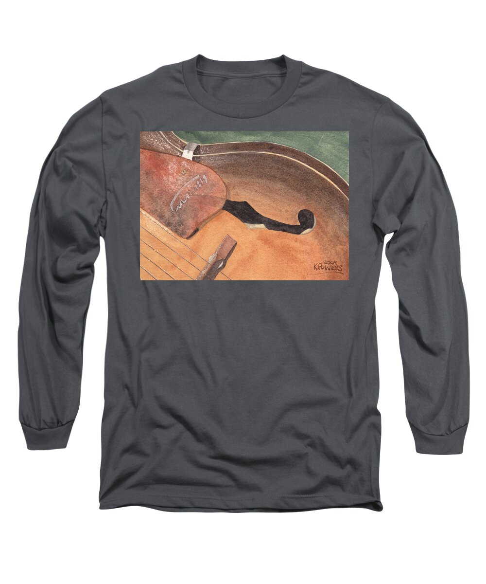Guitar Long Sleeve T-Shirt featuring the painting Harmony by Ken Powers
