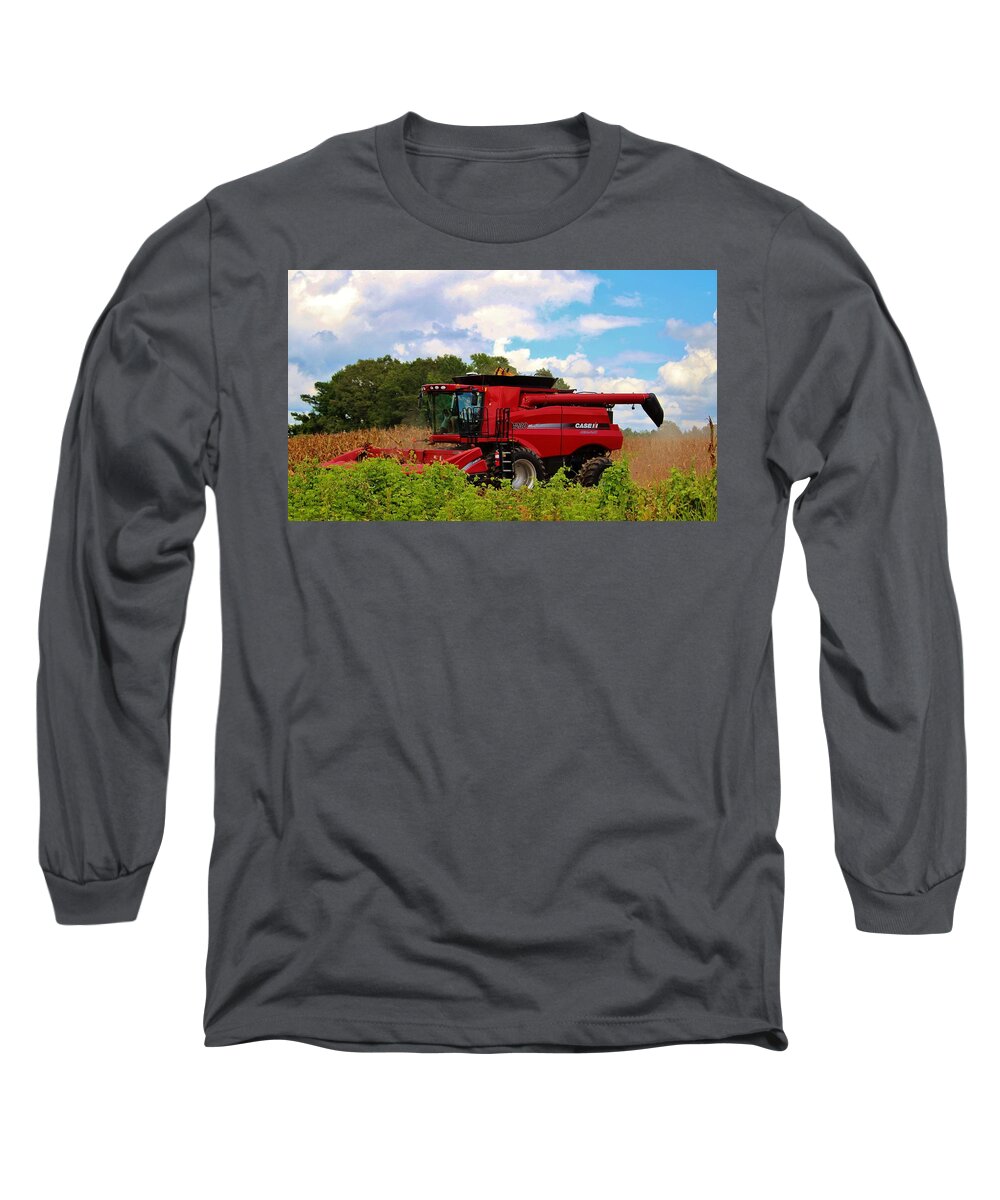 Harvest Long Sleeve T-Shirt featuring the photograph Harvest Time by Cynthia Guinn