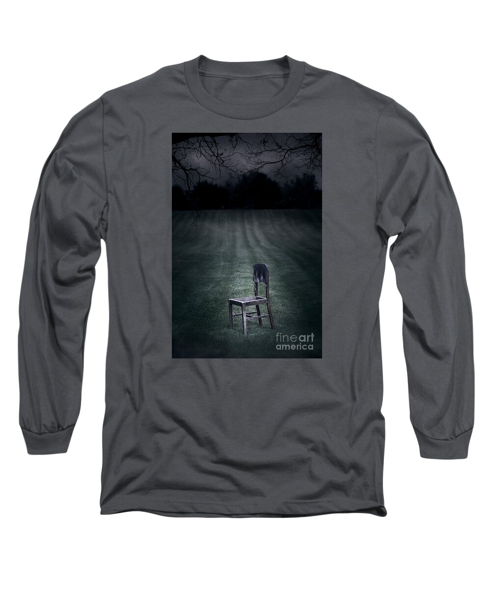 Abandoned Long Sleeve T-Shirt featuring the photograph Have a Sit by Svetlana Sewell