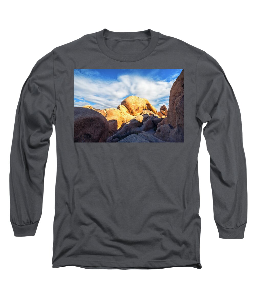 Joshua Tree National Park Long Sleeve T-Shirt featuring the photograph Heading To Arch Rock Joshua Tree National Park by Joseph S Giacalone