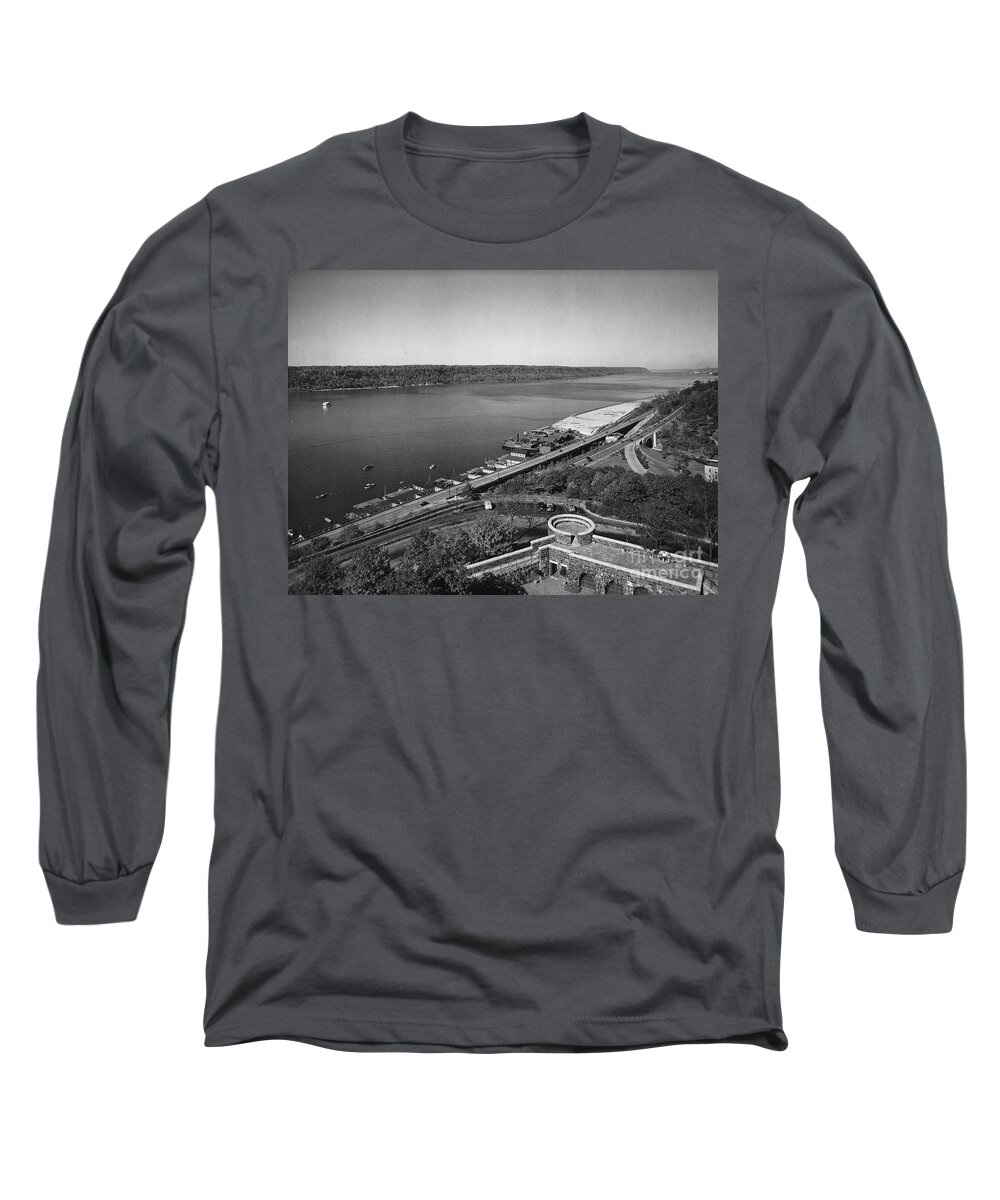 Henry Hudson Long Sleeve T-Shirt featuring the photograph Henry Hudson Parkway, 1936 by Cole Thompson