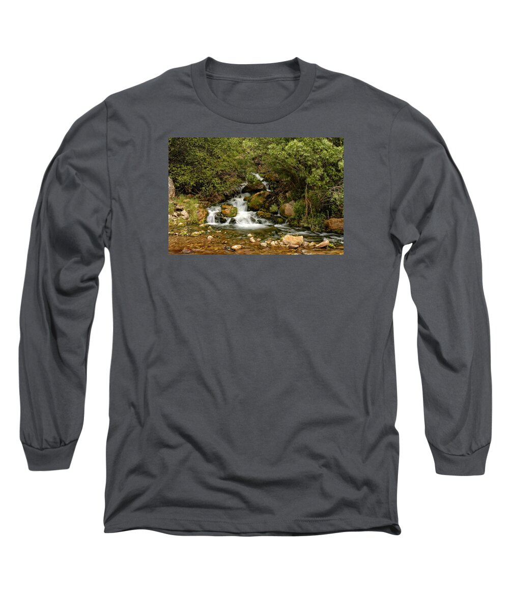Water Long Sleeve T-Shirt featuring the photograph Hidden Falls by Scott Read