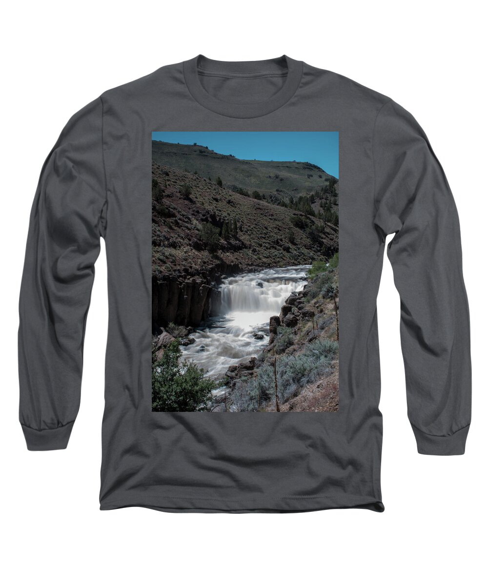 Waterfall Long Sleeve T-Shirt featuring the photograph High Desert Magic by Dave Hill