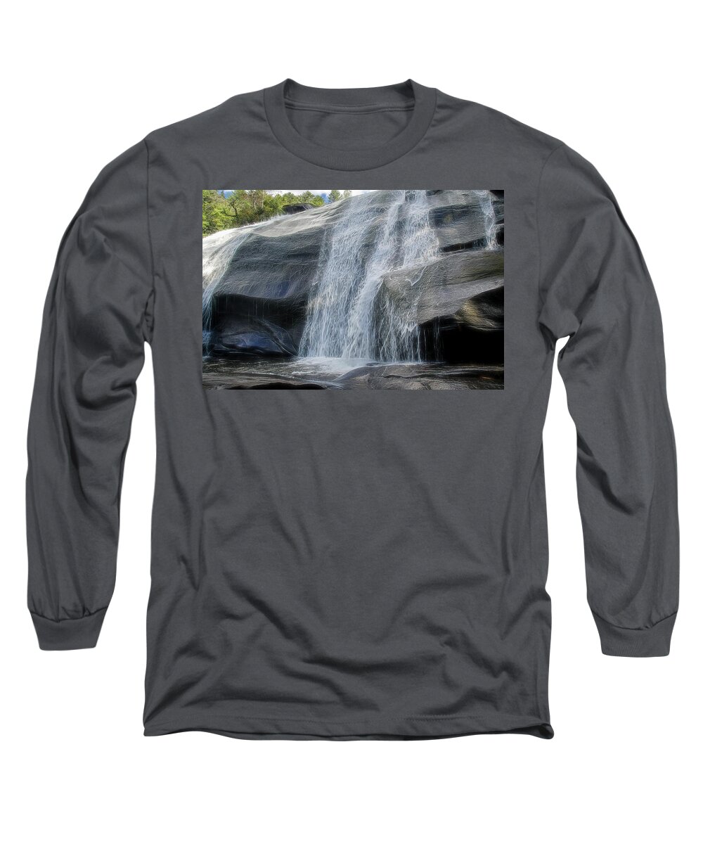 High Falls Long Sleeve T-Shirt featuring the photograph High Falls Two by Steven Richardson