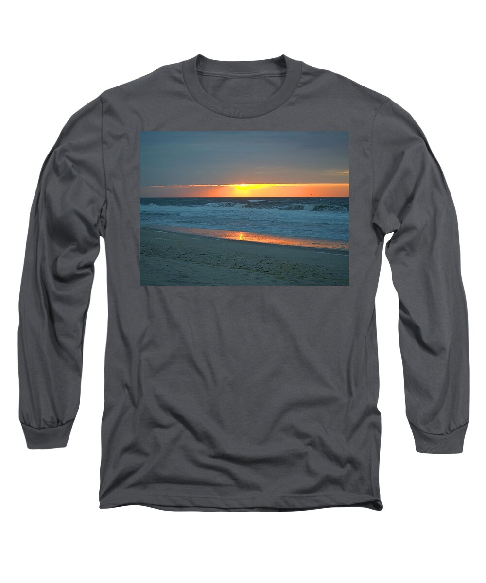 Seas Long Sleeve T-Shirt featuring the photograph High Sunrise by Newwwman