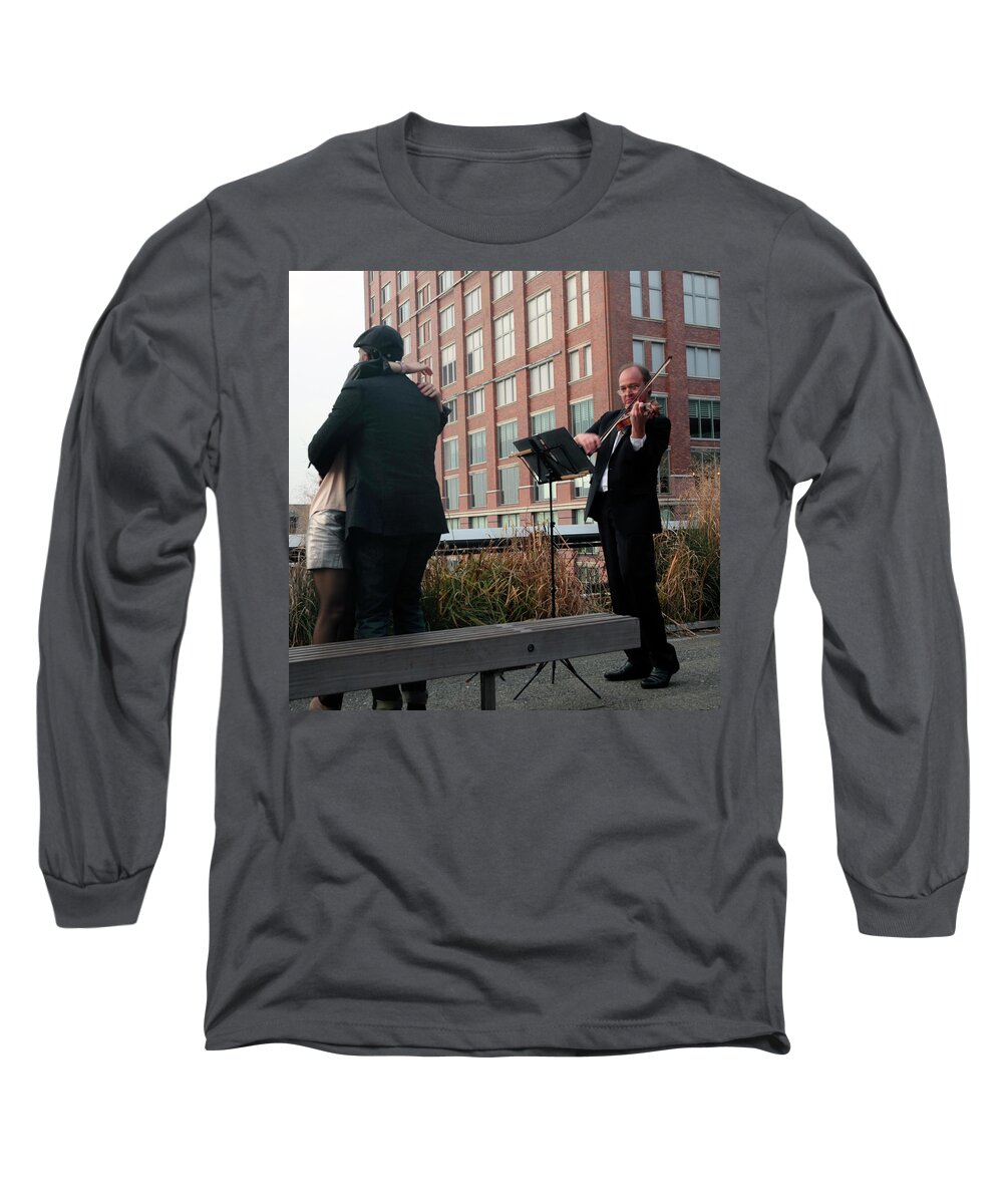 Highline Long Sleeve T-Shirt featuring the photograph Highline Serenade by Madeline Ellis