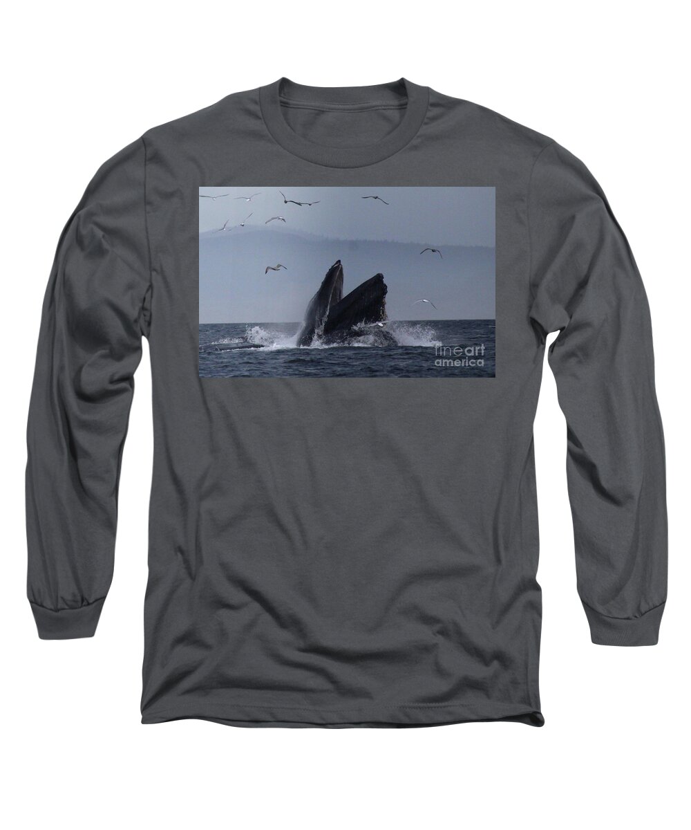 Water Long Sleeve T-Shirt featuring the photograph Humpback by Lennie Malvone