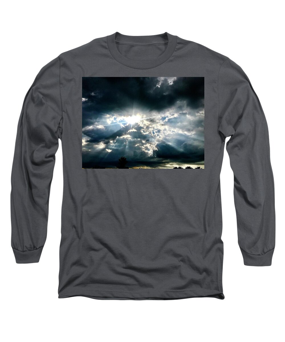 Sky Long Sleeve T-Shirt featuring the photograph I am Here by Shawn M Greener