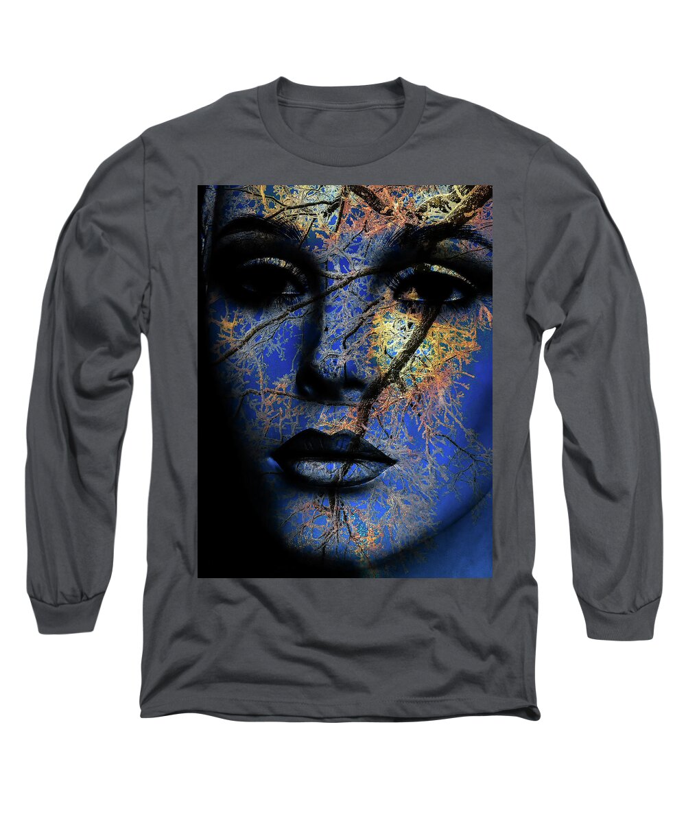 Woman Long Sleeve T-Shirt featuring the photograph Ice woman by Gabi Hampe