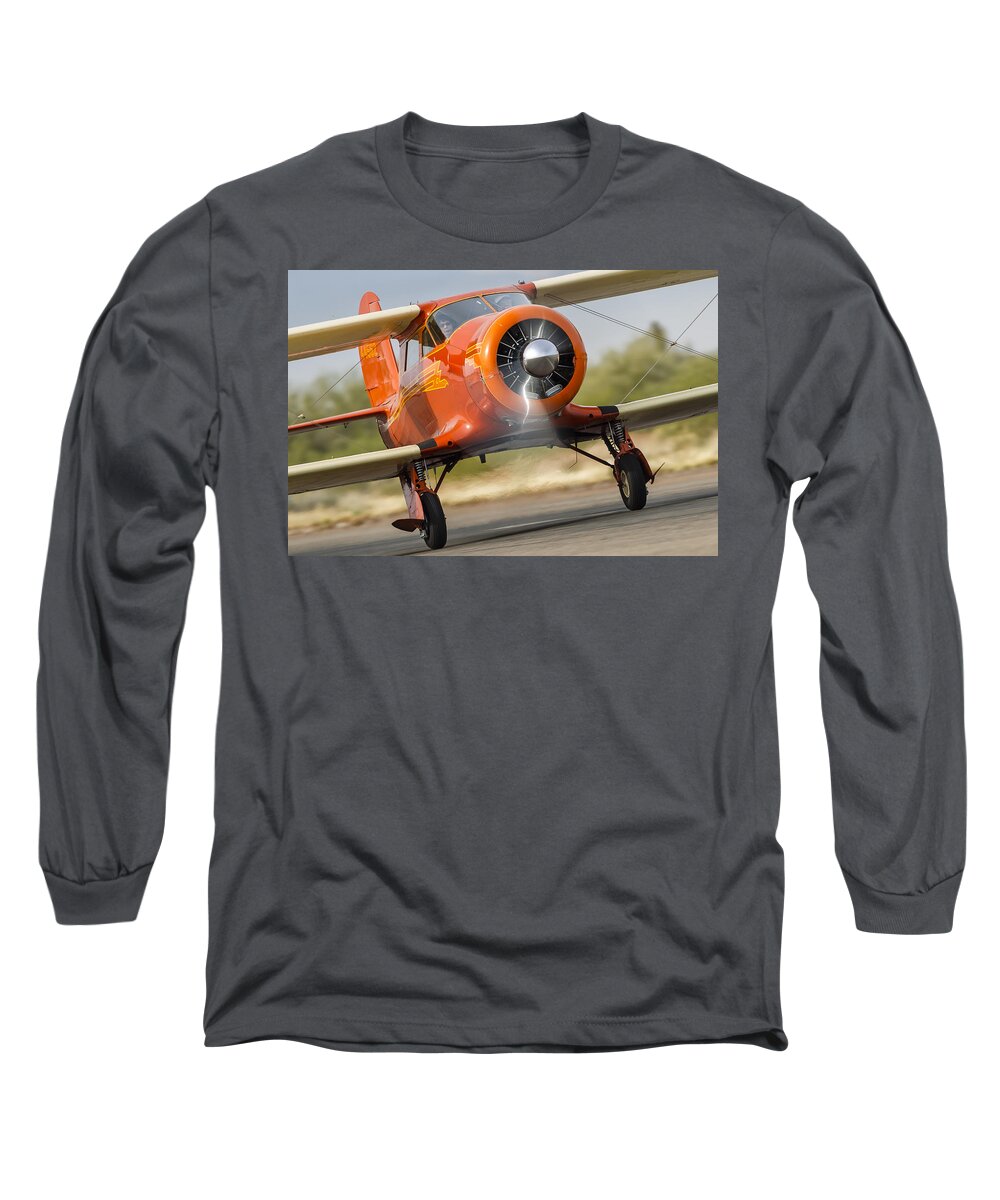 2014 Long Sleeve T-Shirt featuring the photograph Image Of Staggerwing Proportions by Jay Beckman