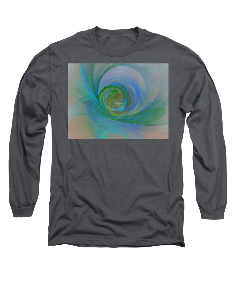 Art Long Sleeve T-Shirt featuring the digital art Impallid by Jeff Iverson