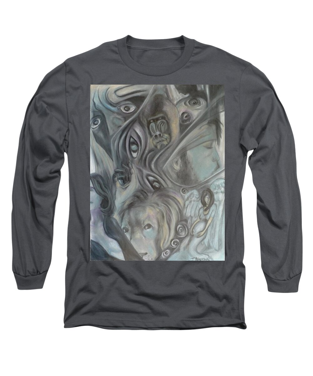 Dream Long Sleeve T-Shirt featuring the painting In A Broken Dream by Todd Peterson