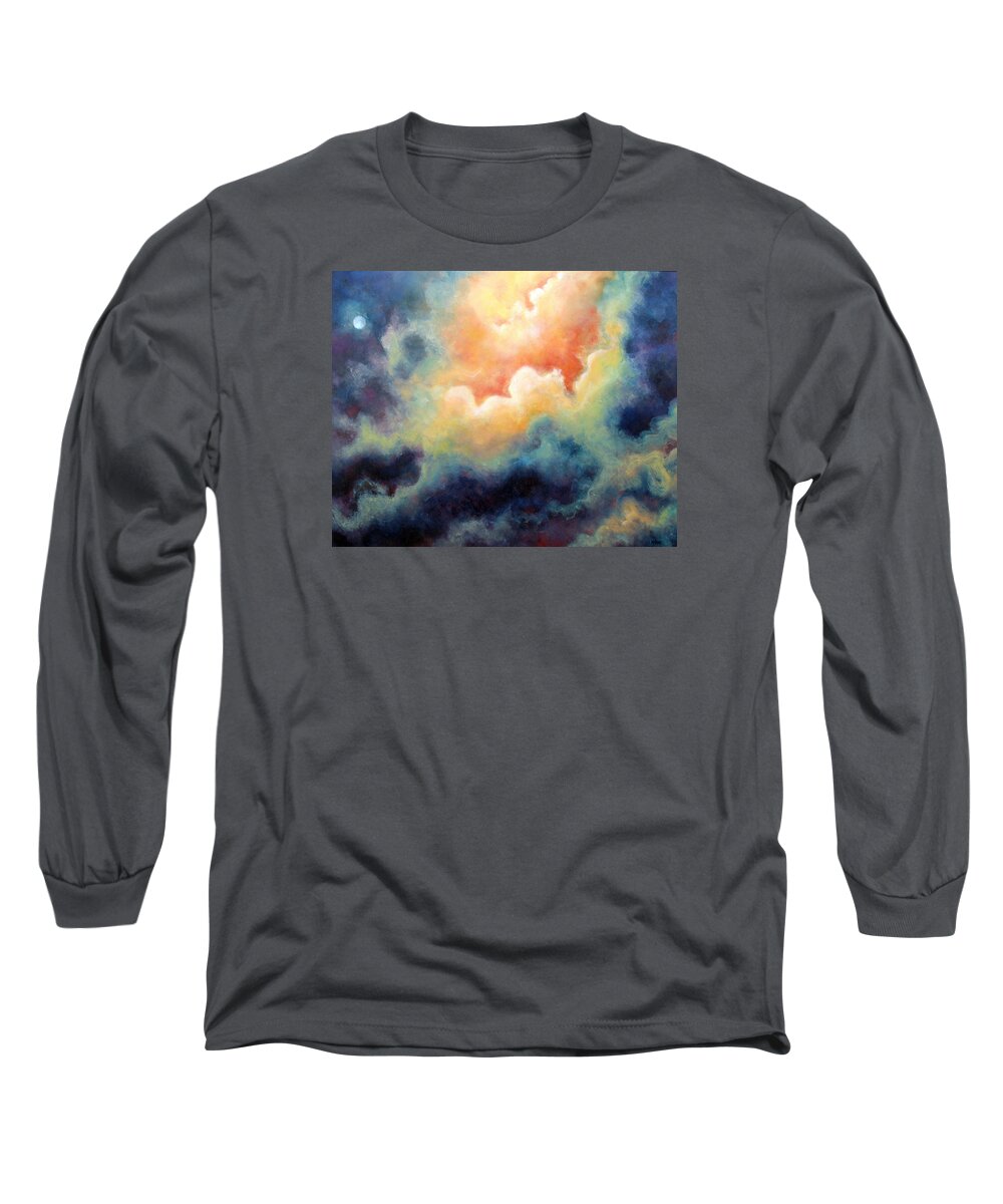 Celestial Long Sleeve T-Shirt featuring the painting In The Beginning by Marina Petro