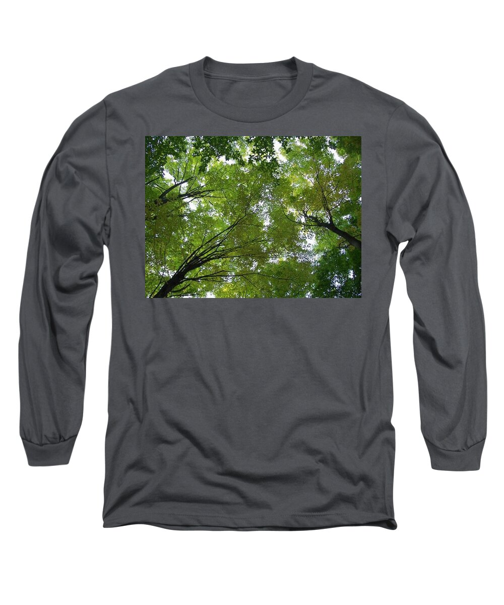 Photography Long Sleeve T-Shirt featuring the photograph Into The Trees by Michael TMAD Finney