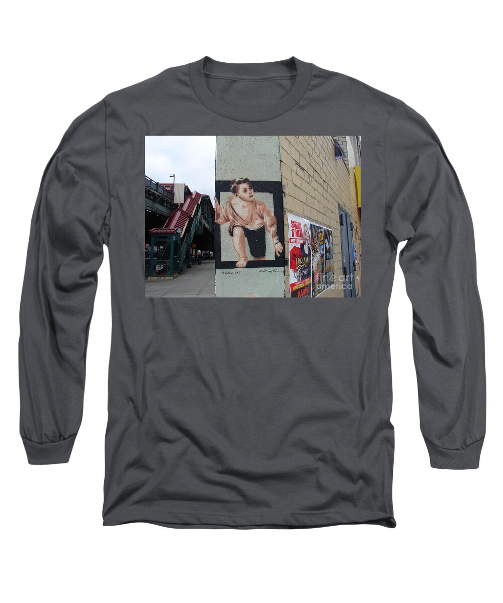 Inwood Long Sleeve T-Shirt featuring the photograph Inwood Graffiti by Cole Thompson