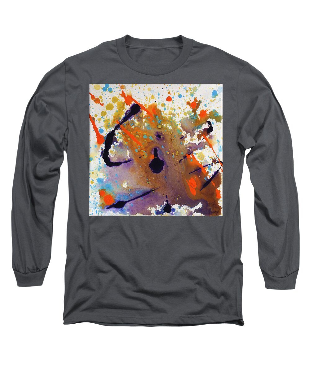 Deep Long Sleeve T-Shirt featuring the painting It Came From the Deep by Phil Strang