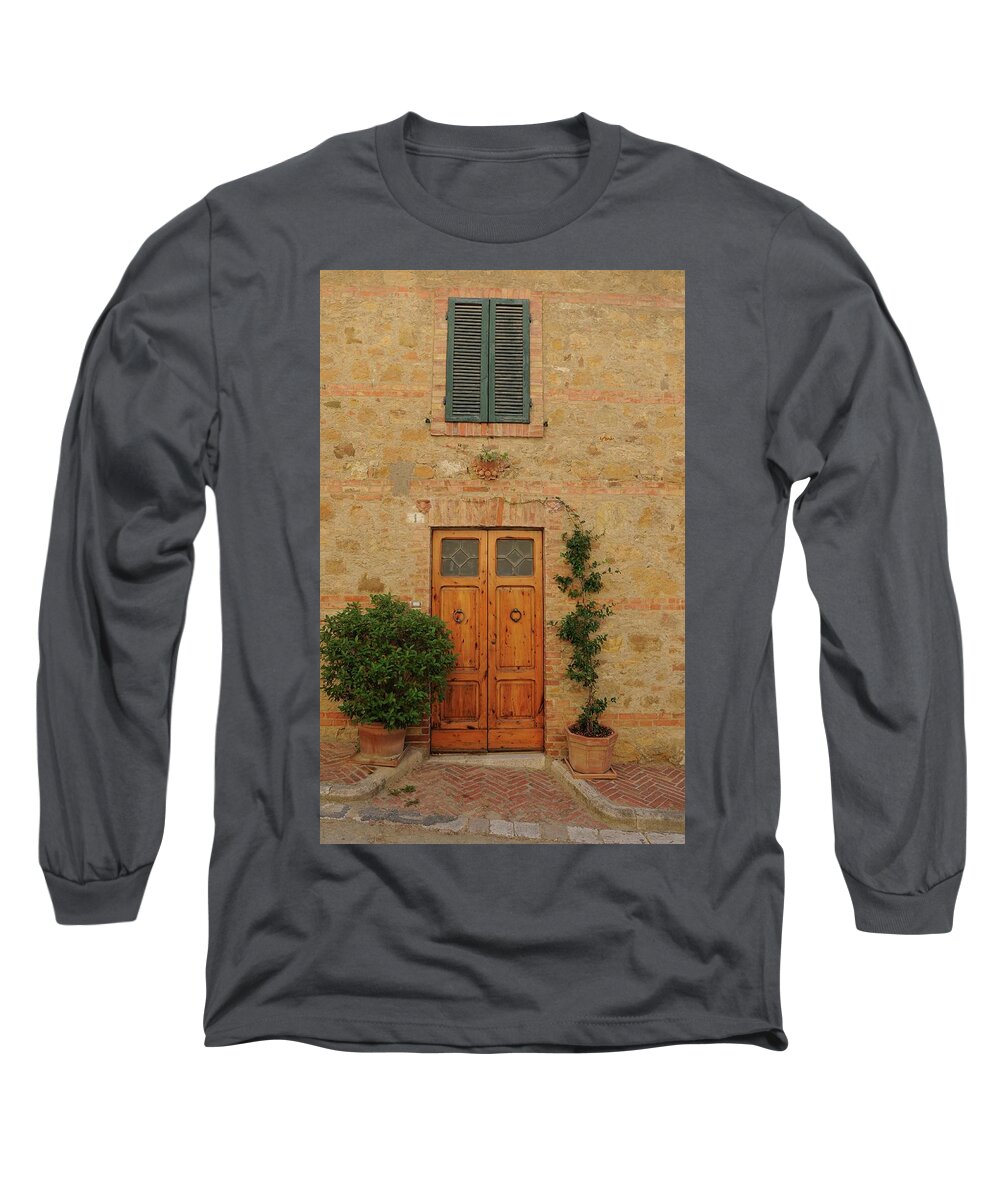 Europe Long Sleeve T-Shirt featuring the photograph Italy - Door Nine by Jim Benest
