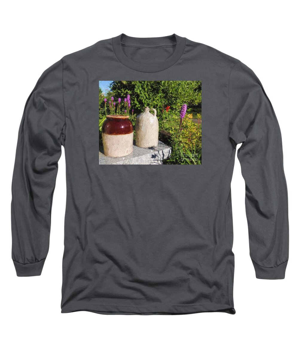 Jug Long Sleeve T-Shirt featuring the photograph It's a Crock by Mim White