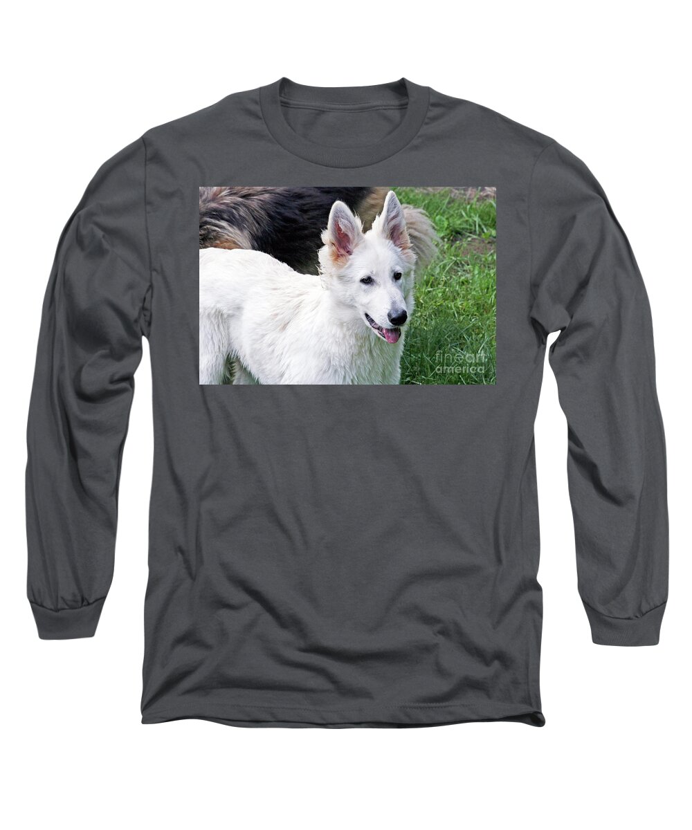  Long Sleeve T-Shirt featuring the photograph Janie as a pup by Margaret Hood
