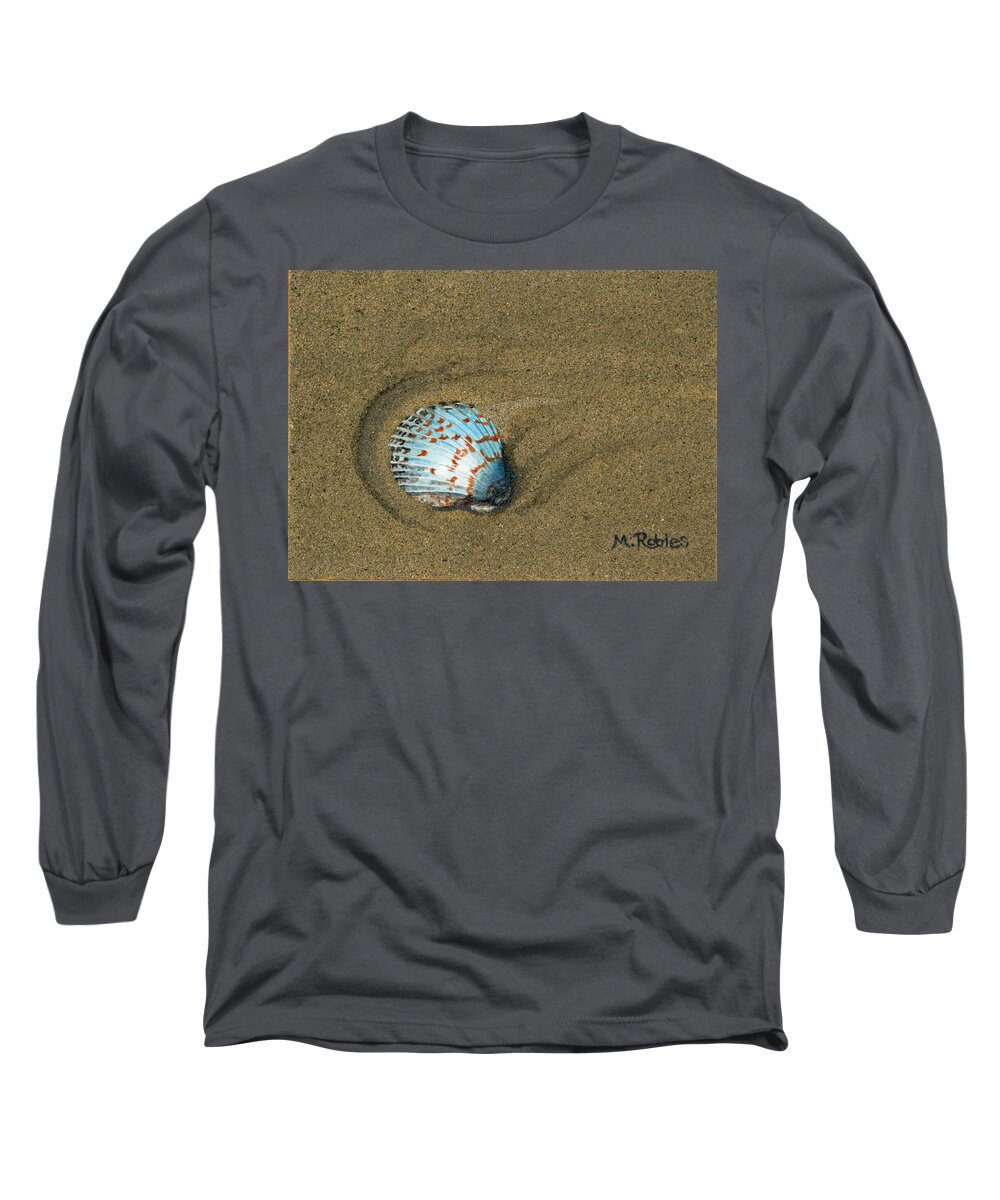 Acrylic Long Sleeve T-Shirt featuring the painting Jewel on the Beach by Mike Robles