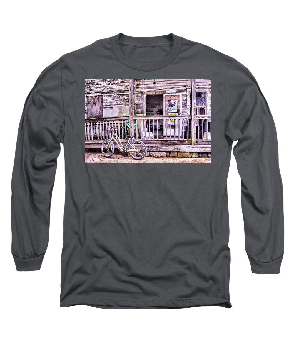 2017 Long Sleeve T-Shirt featuring the photograph Key West Flower Shop by Louise Lindsay