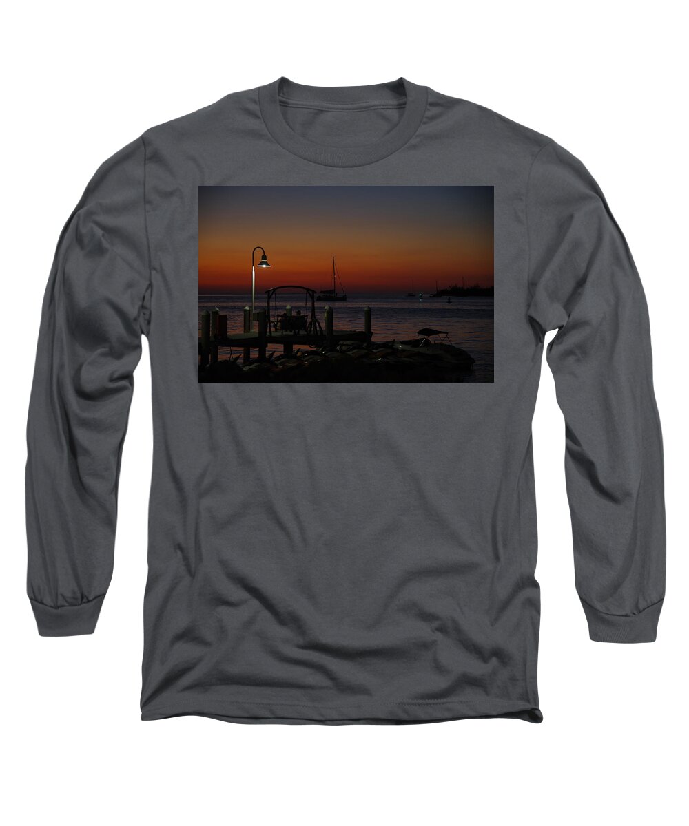Key West Long Sleeve T-Shirt featuring the photograph Key West Sunset by Greg Graham