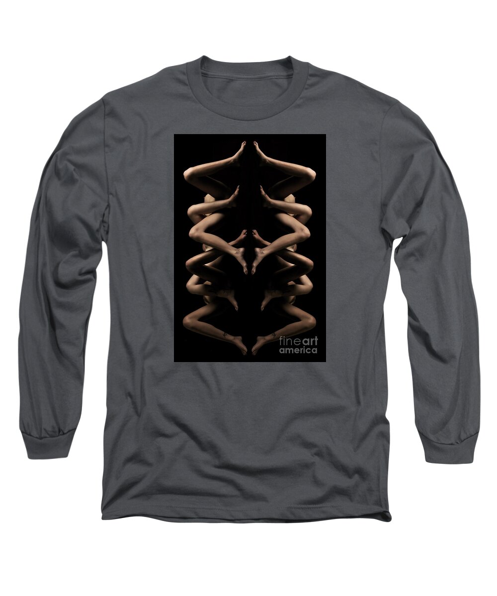 Artistic Photographs Long Sleeve T-Shirt featuring the photograph Laces of Life by Robert WK Clark