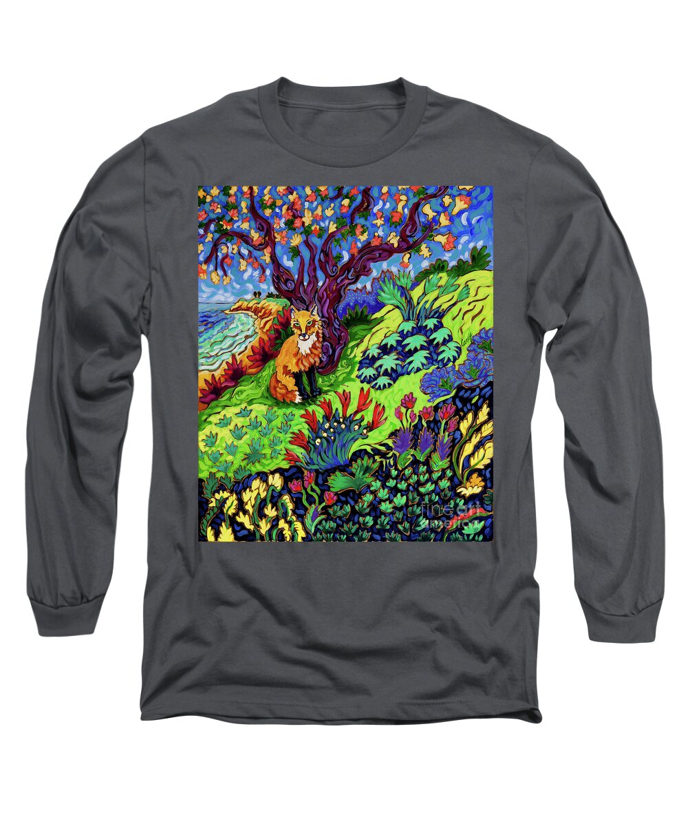 Fow Long Sleeve T-Shirt featuring the painting Larger Than Life by Cathy Carey