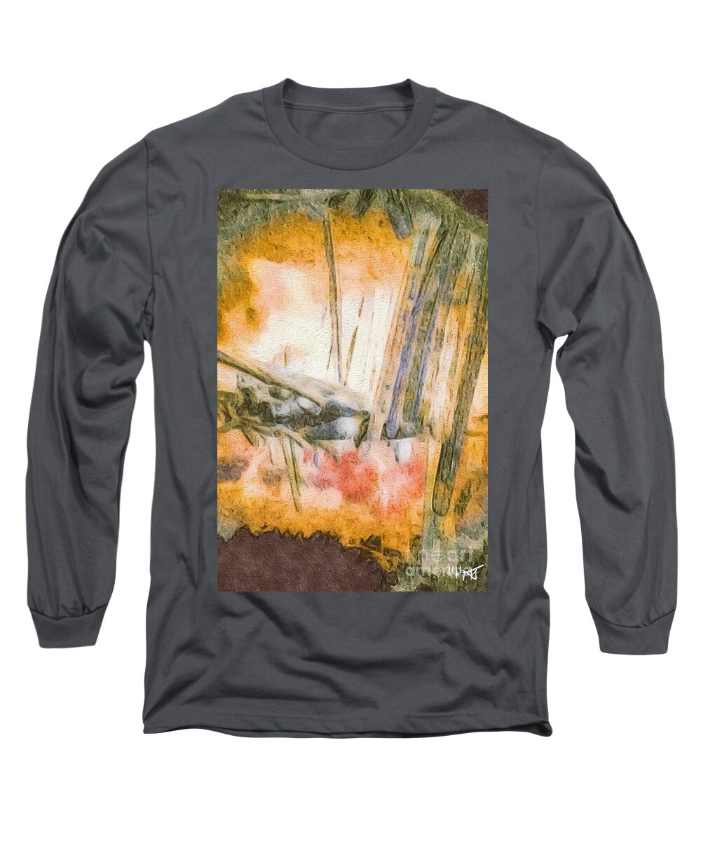 Abstract Long Sleeve T-Shirt featuring the photograph Leaving the Woods by William Wyckoff