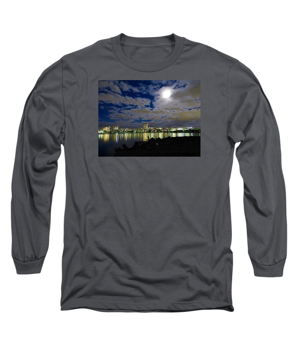 Clouds Long Sleeve T-Shirt featuring the photograph Light Me Up by Amanda S Leek