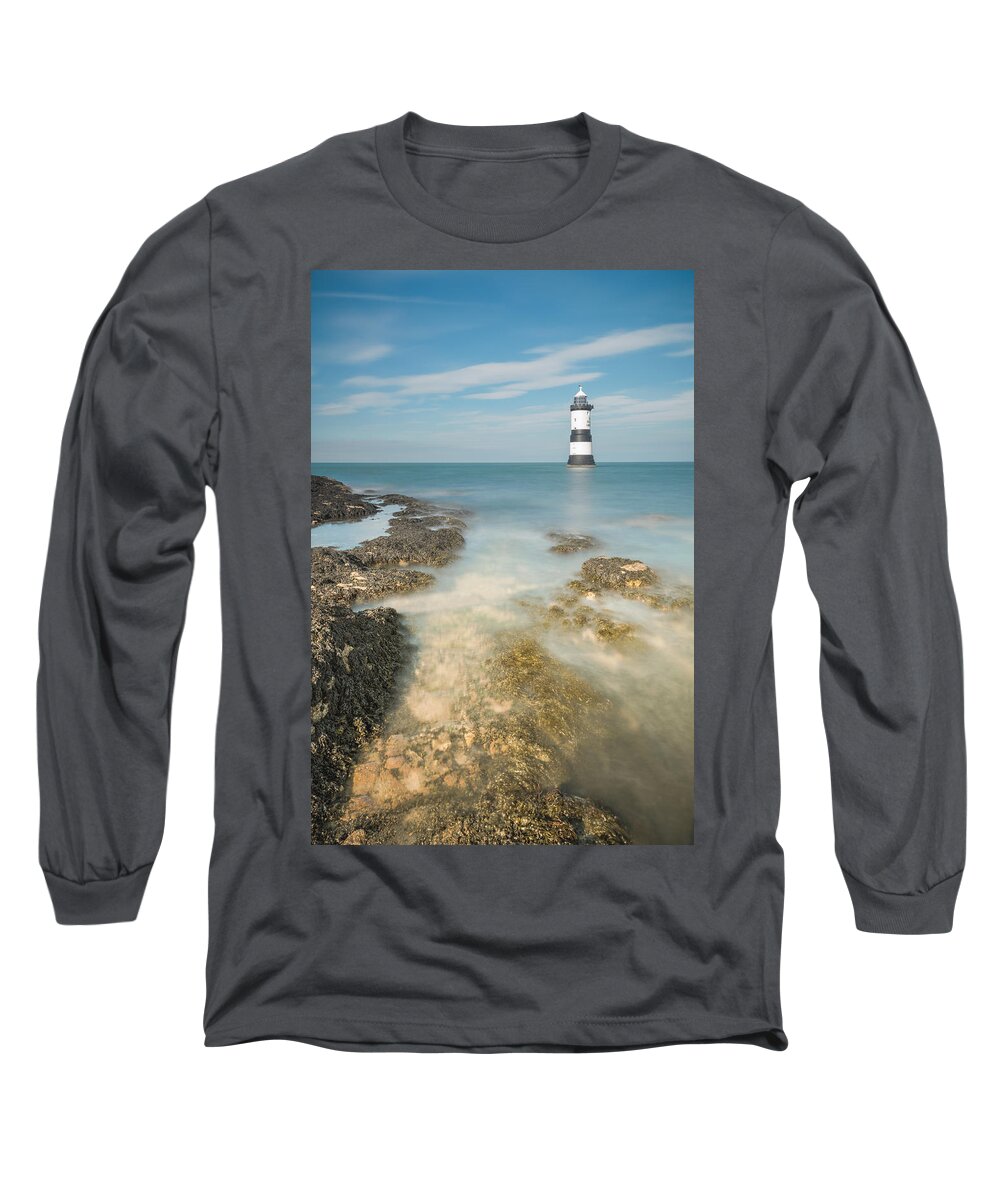 Anglesey Long Sleeve T-Shirt featuring the photograph Lighthouse at Penmon by Andy Astbury
