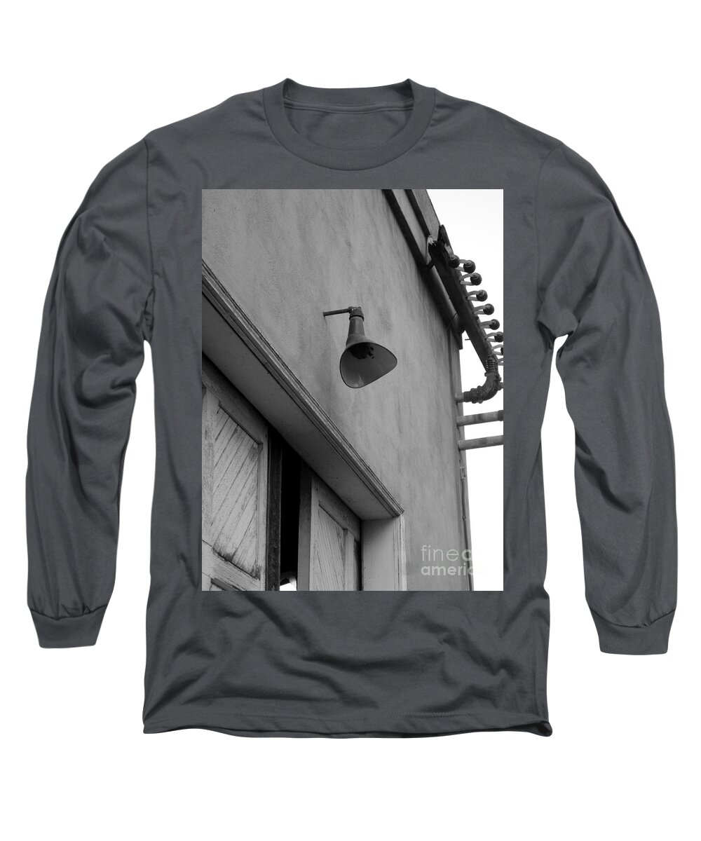 Lights Long Sleeve T-Shirt featuring the photograph Lights out for Gold Hill Power Plant by Marie Neder