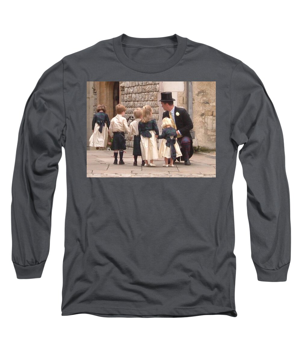 Photograph Long Sleeve T-Shirt featuring the photograph London Tower Wedding by Annette Hadley