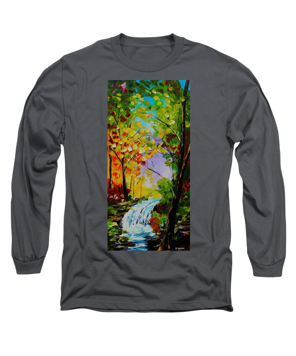 City Paintings Long Sleeve T-Shirt featuring the painting Looking Through by Kevin Brown