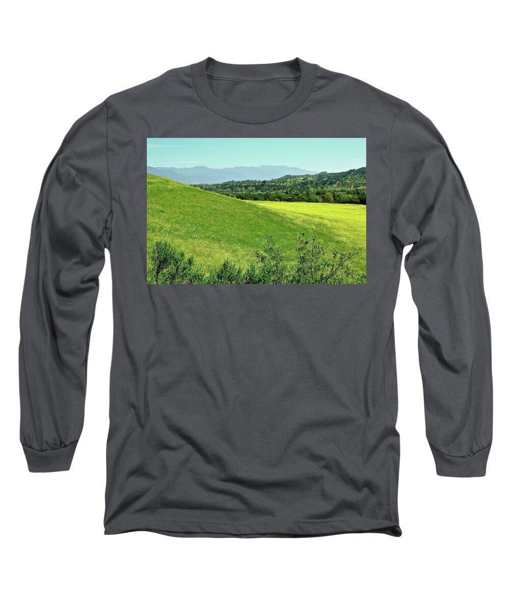 Landscape Long Sleeve T-Shirt featuring the photograph Looking Toward Town by Diana Hatcher