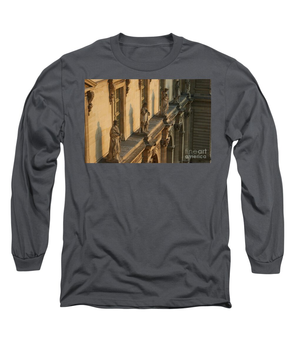 Louvre Long Sleeve T-Shirt featuring the photograph Louvre Exterior by Christine Jepsen