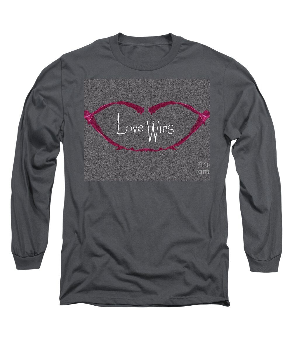 Love Wins Long Sleeve T-Shirt featuring the digital art Love Wins by Charlie Cliques