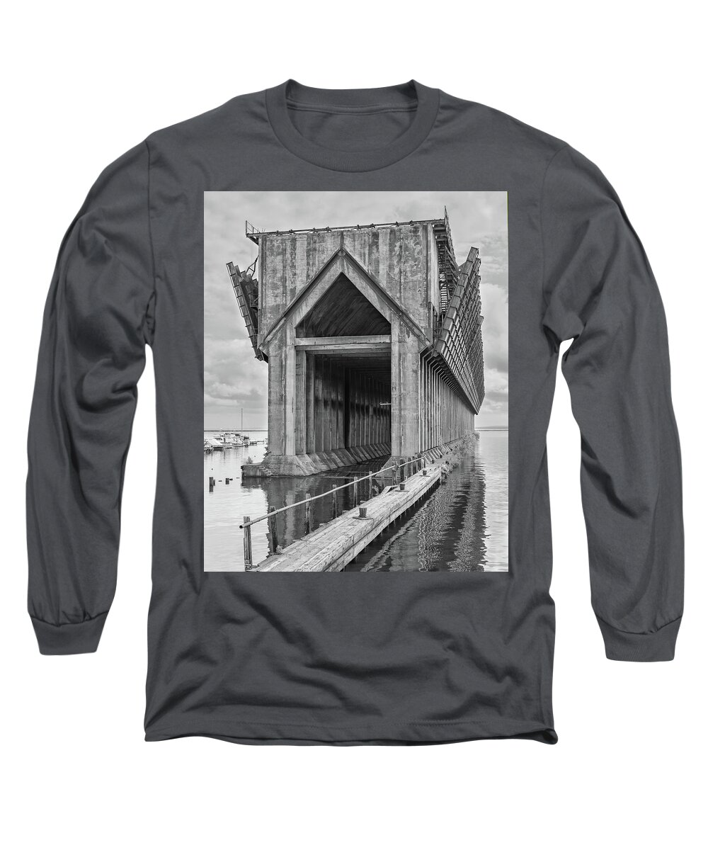Ore Dock Long Sleeve T-Shirt featuring the photograph Lower Harbor Ore Dock by Jurgen Lorenzen