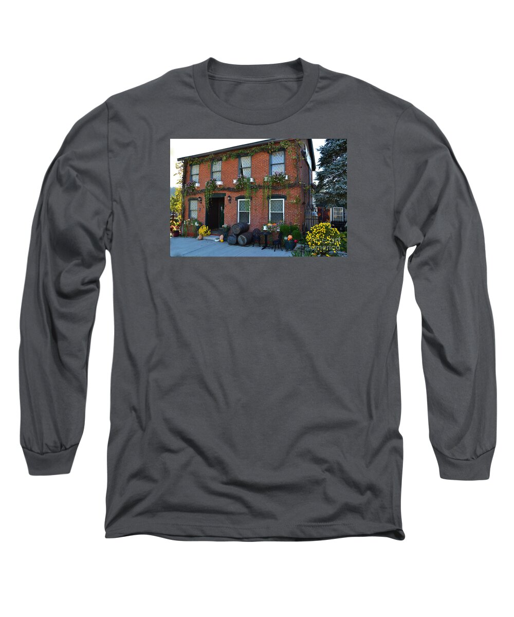 Lanier Long Sleeve T-Shirt featuring the photograph Madison Winery in Fall by Amy Lucid
