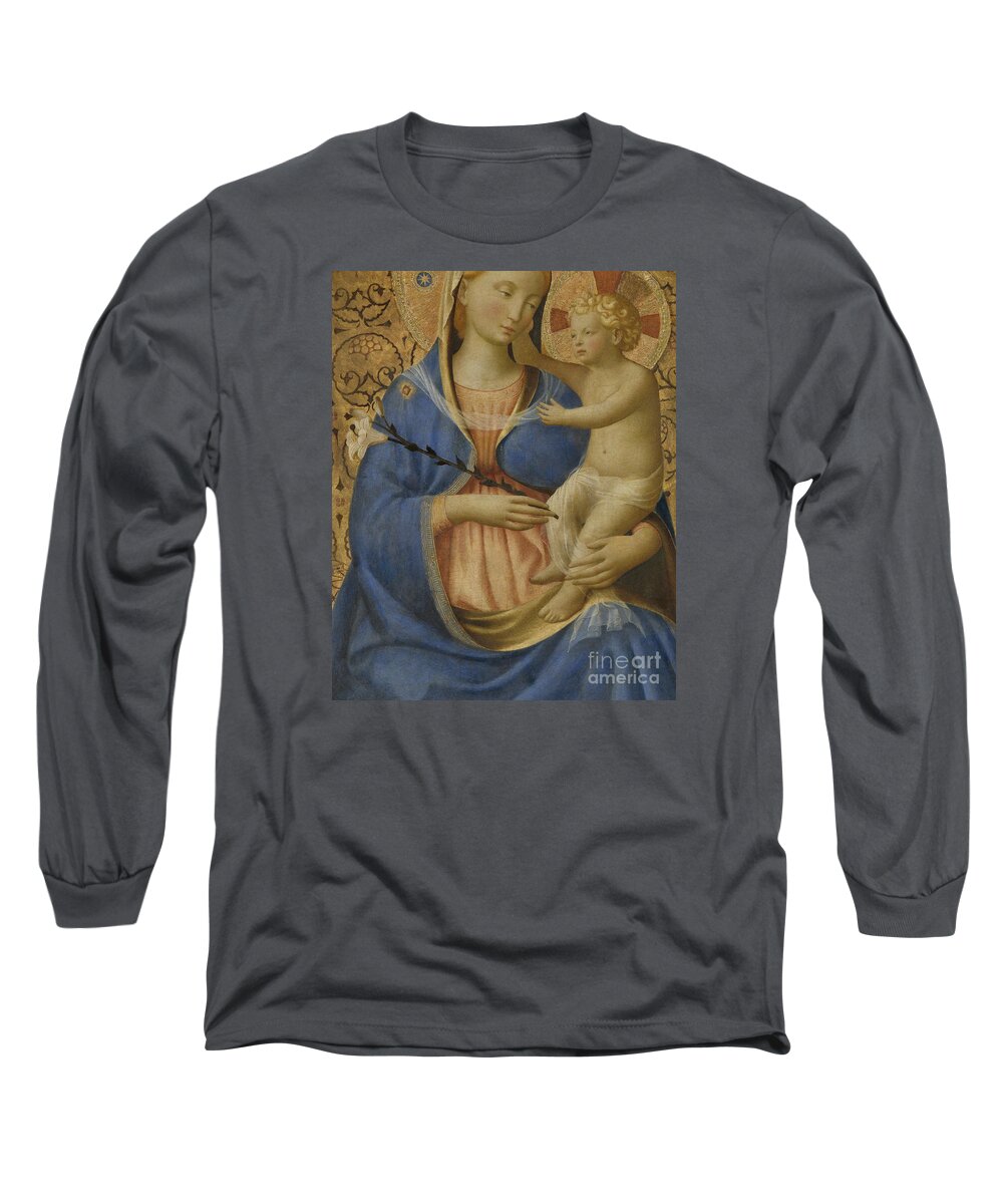 Fra Angelico Long Sleeve T-Shirt featuring the painting Madonna of Humility by Fra Angelico