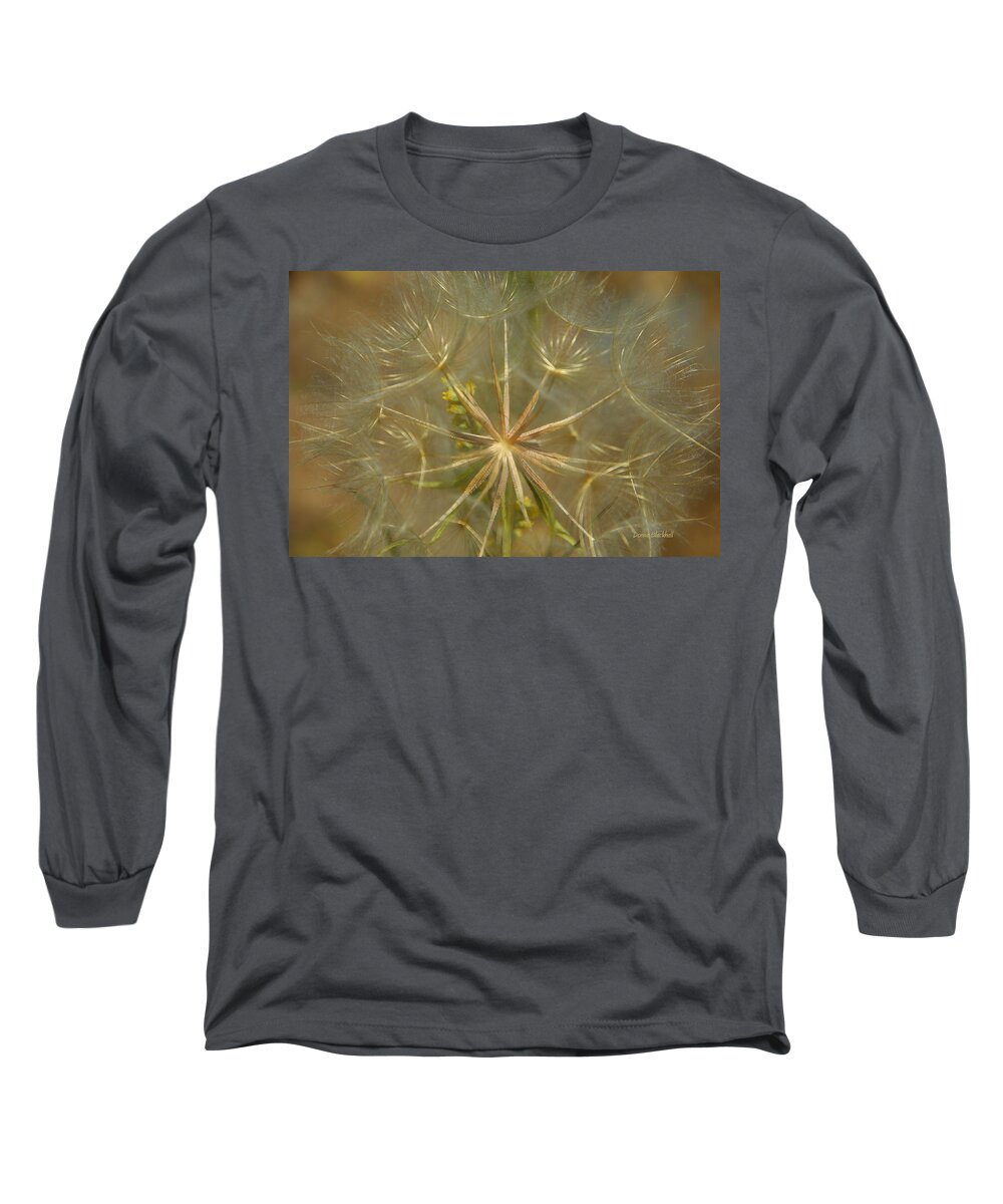 Dandelion Long Sleeve T-Shirt featuring the photograph Make A Wish by Donna Blackhall