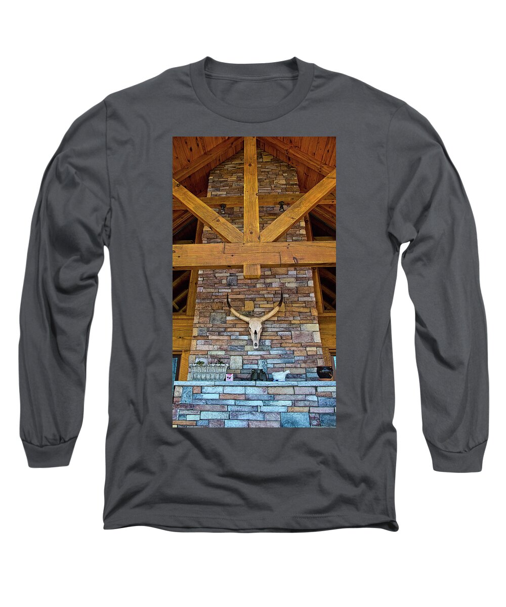 Mantle Long Sleeve T-Shirt featuring the photograph Mantle and Chimney by George Taylor