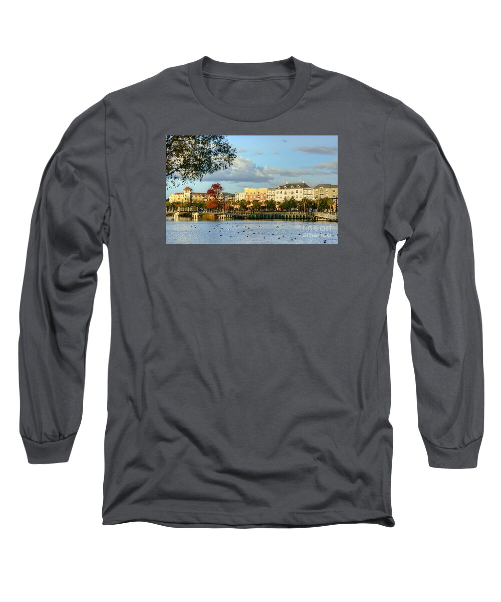 Scenic Long Sleeve T-Shirt featuring the photograph Market Common Myrtle Beach by Kathy Baccari