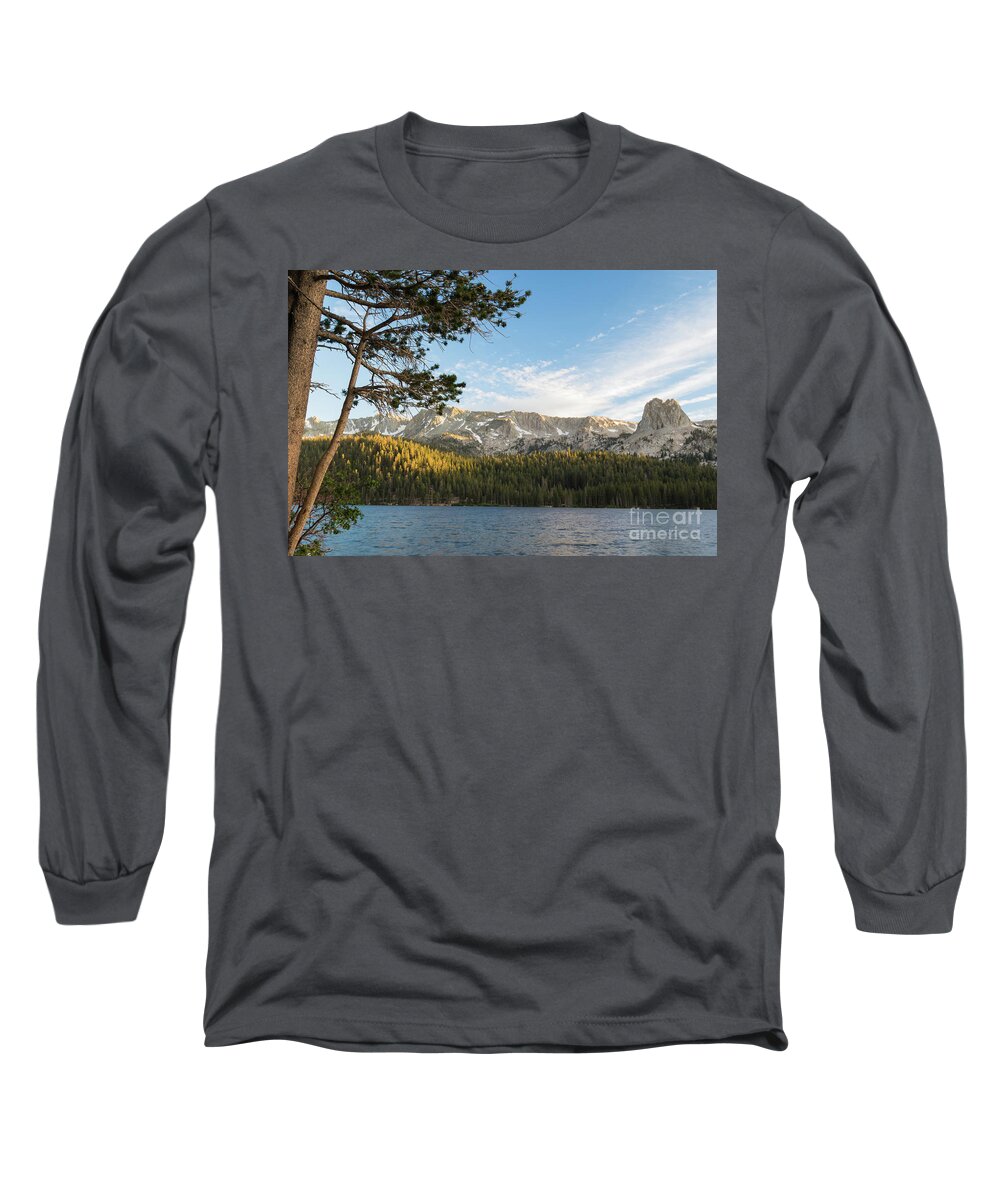 Trees Long Sleeve T-Shirt featuring the photograph Marry Lake by Brandon Bonafede