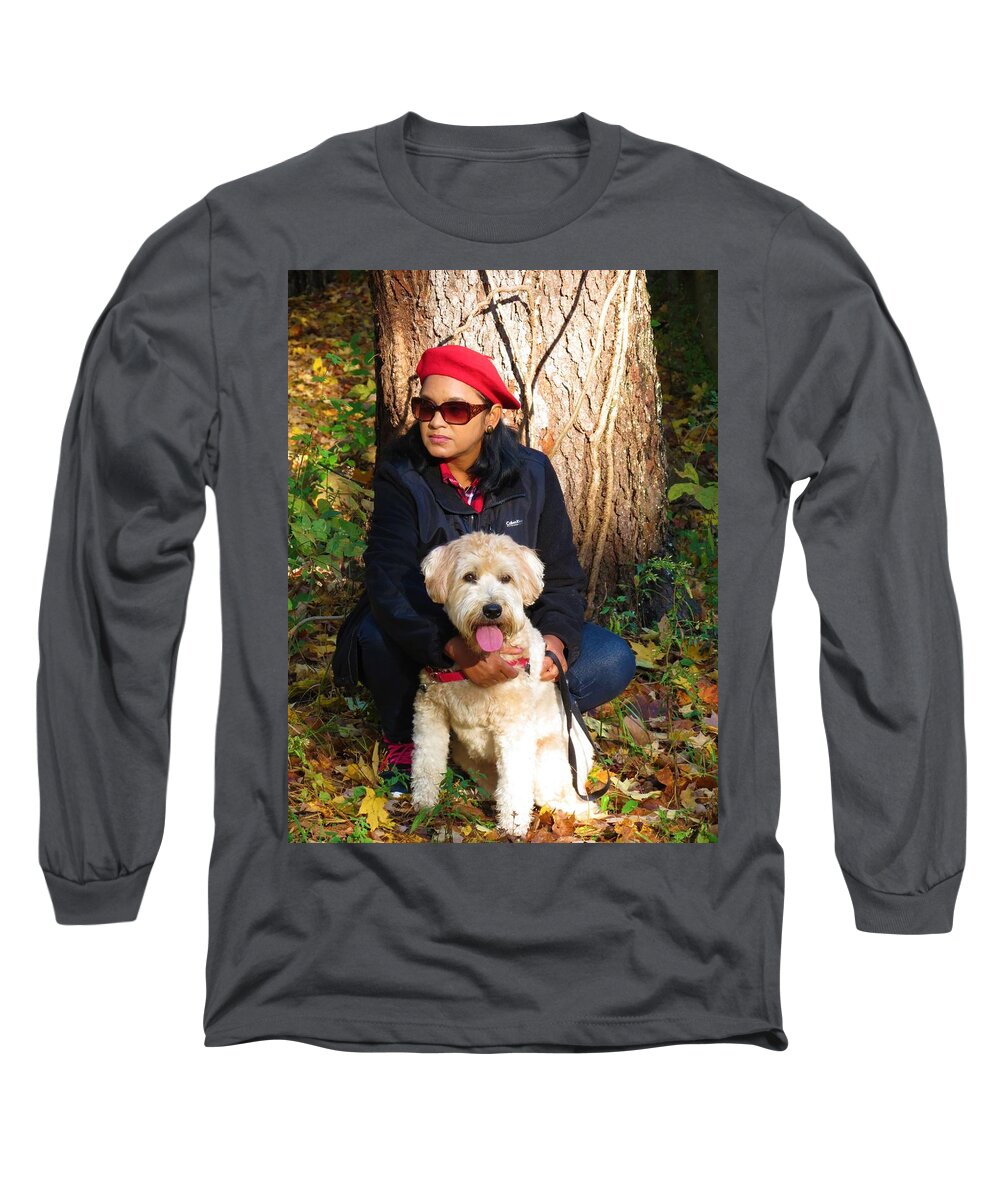 Dogs Long Sleeve T-Shirt featuring the photograph Max baby by Vijay Sharon Govender