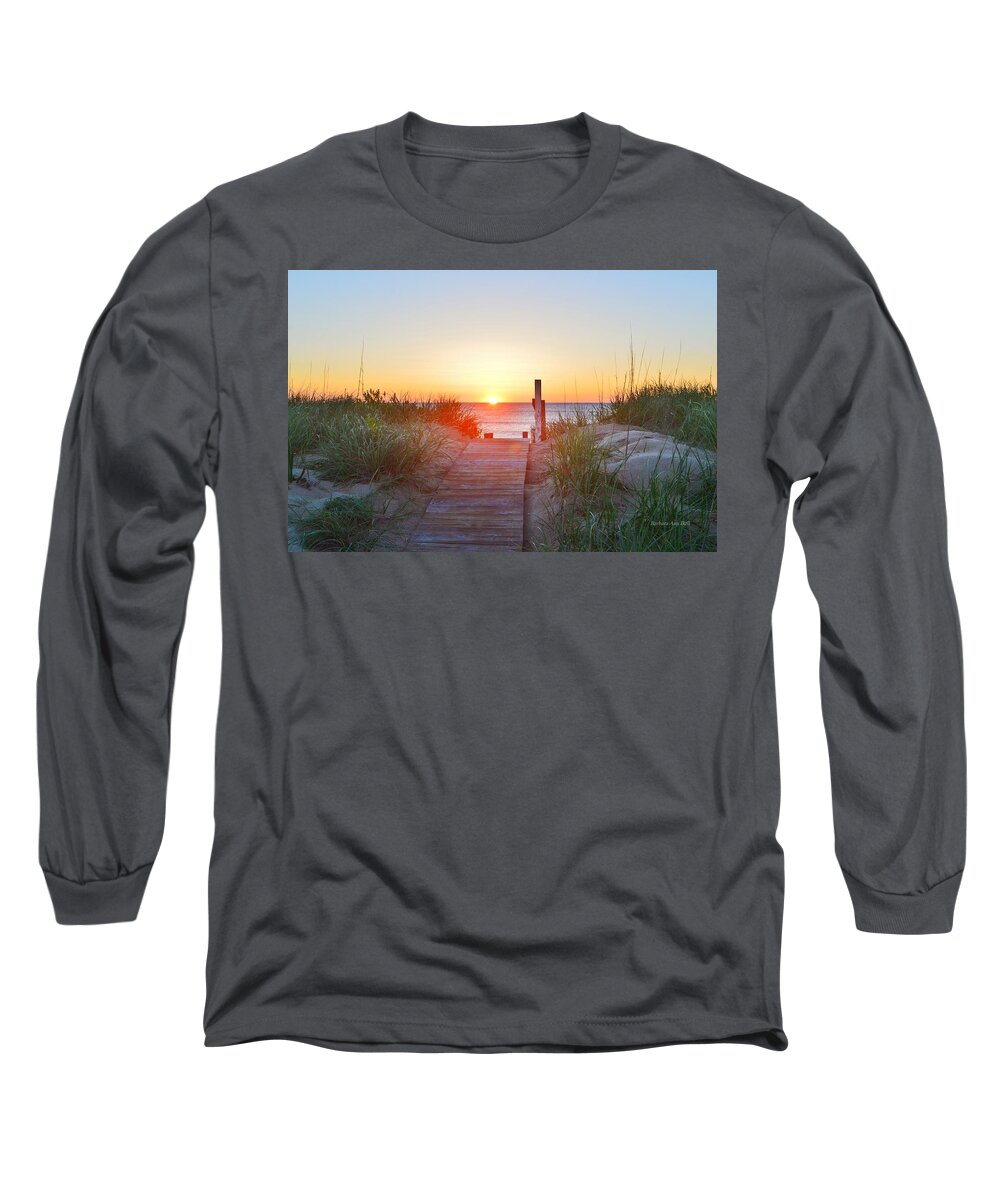 Obx Sunrise Long Sleeve T-Shirt featuring the photograph May 26, 2017 Sunrise by Barbara Ann Bell