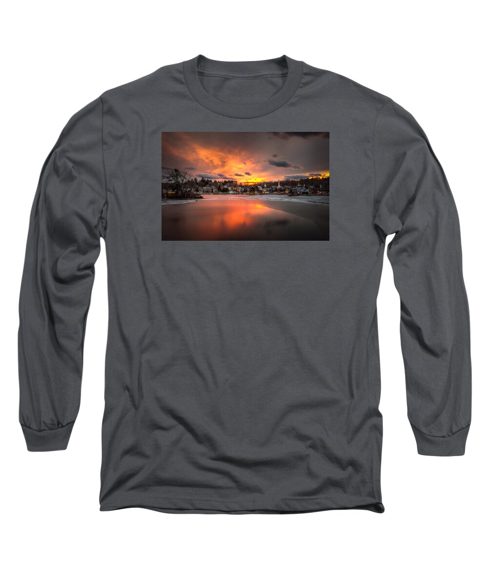 Meredith Long Sleeve T-Shirt featuring the photograph Meredith Sunset by Robert Clifford