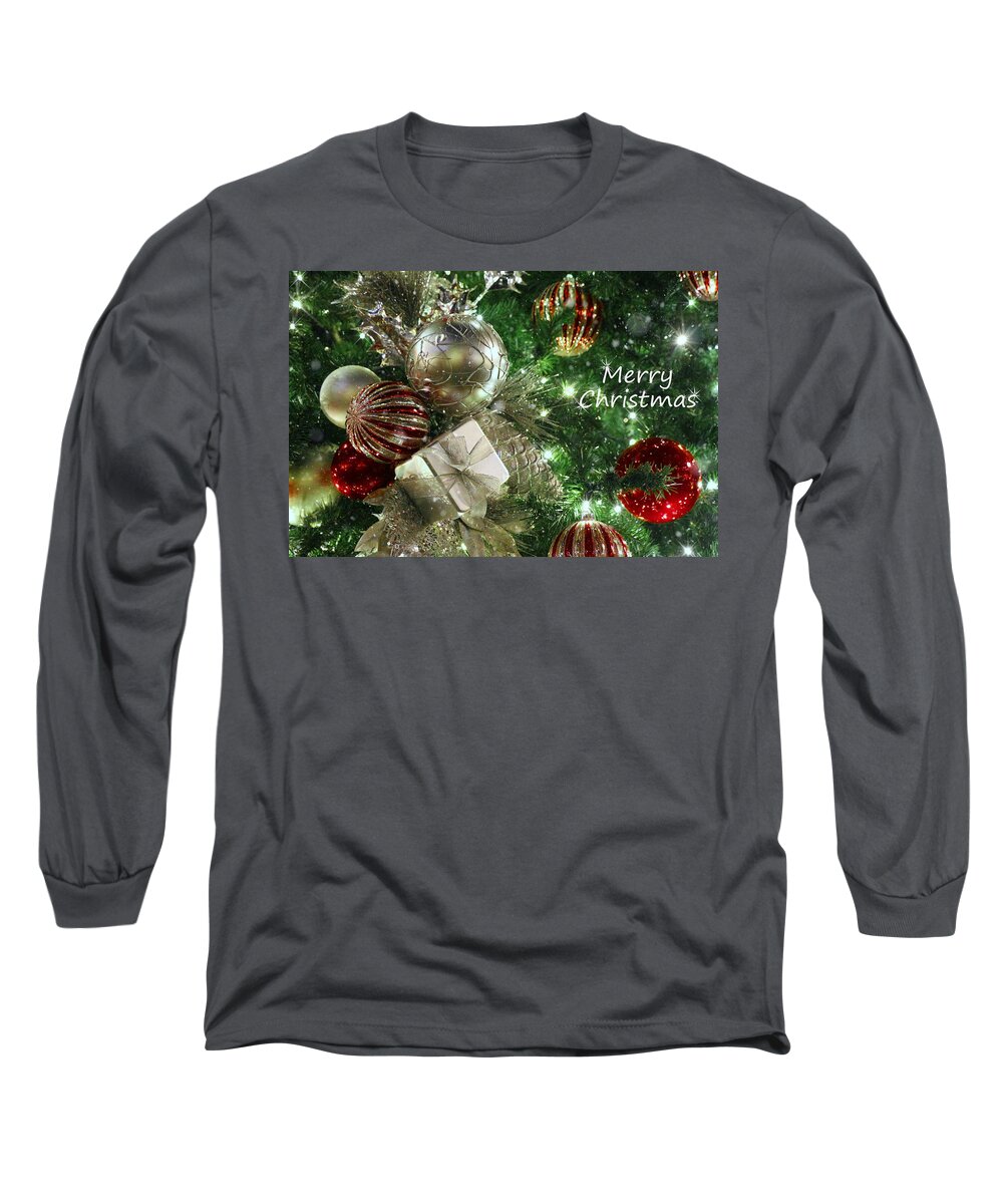 Christmas Tree Long Sleeve T-Shirt featuring the photograph Merry Christmas by Iryna Goodall